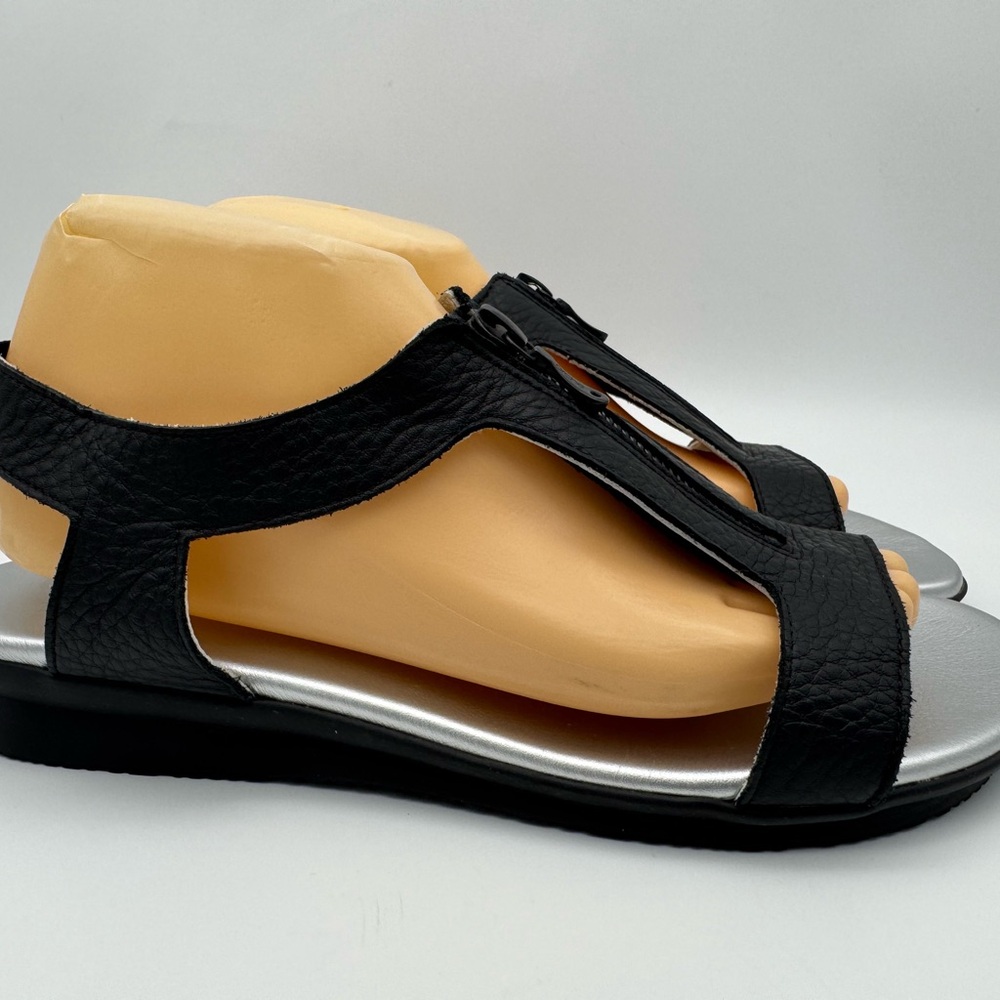 Arche Aurnaa Women's Black Leather Sandal Size EU 41 / US 9.5